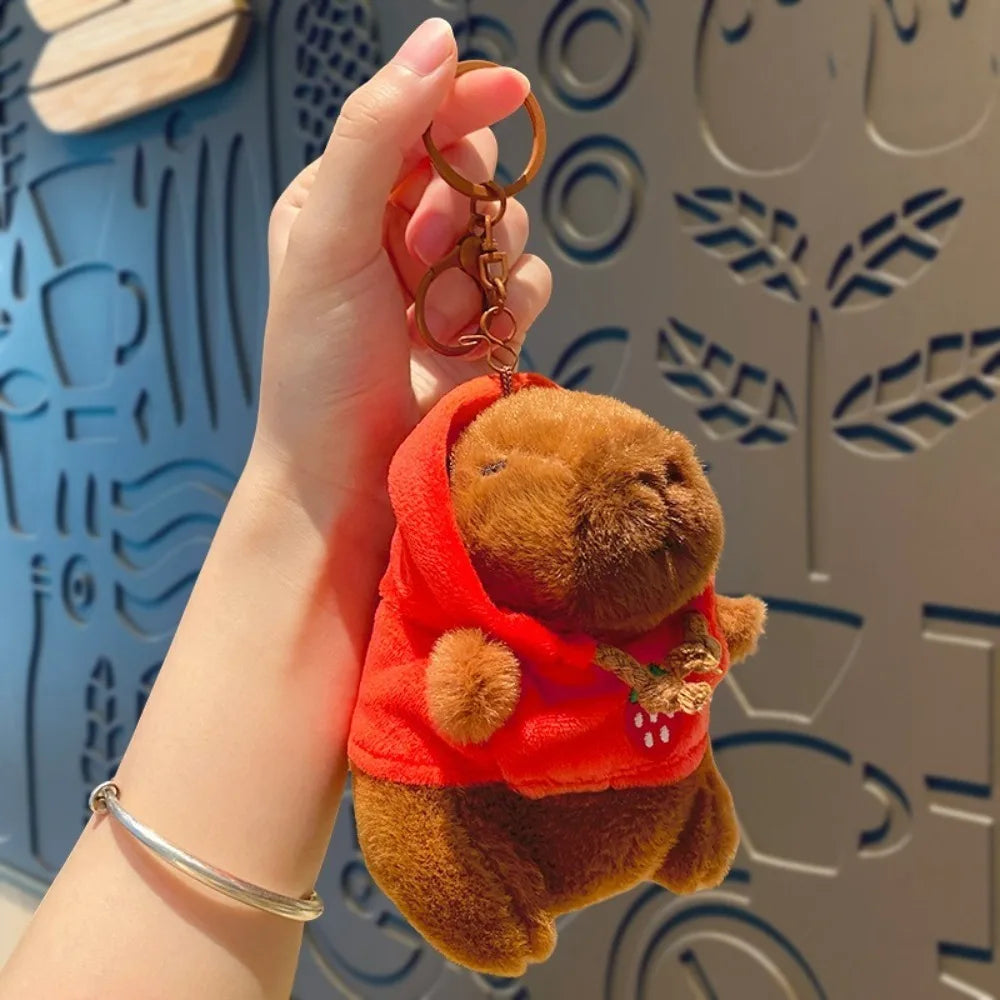 Peluche de capibara con sudadera - Sudadera roja