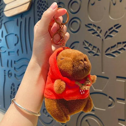 Peluche de capibara con sudadera - Sudadera roja