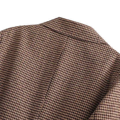 Conjunto de Abrigo y Falda plisada