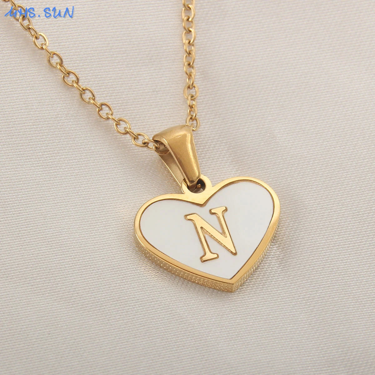 Collar Con Inicial De Corazón