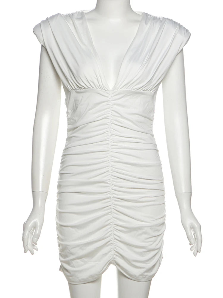 Minivestido con Escote en V