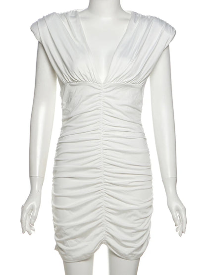 Minivestido con Escote en V