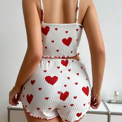 Conjunto de Pijama con Corazones