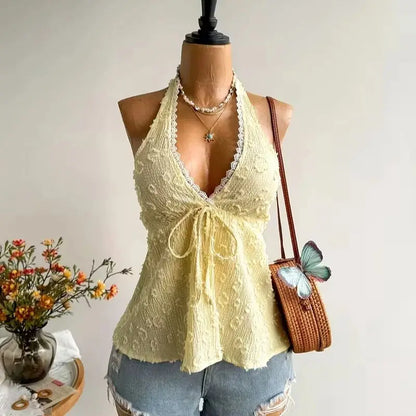 Top Con Cuello En V