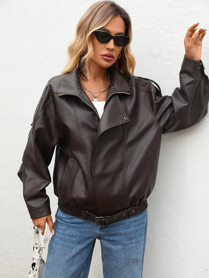 Chaqueta de Piel Sintética
