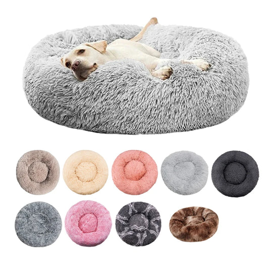 Cama redonda acolchada para perro y gato - foto 1
