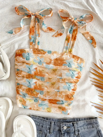 Top Corto Con Tirantes