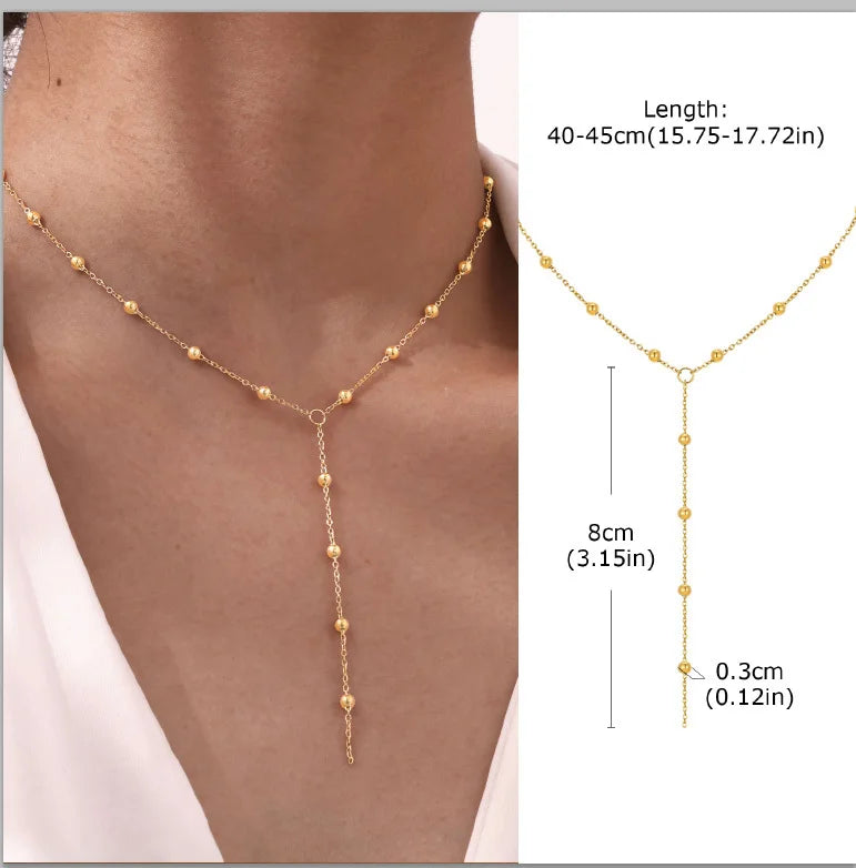 Collar Largo Lariat en Forma de Y - Diseño 23