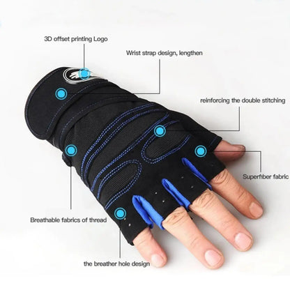 Guantes de gimnasio con muñequera - foto 4