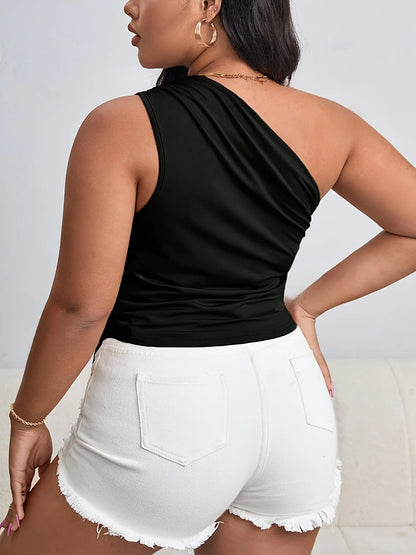 Blusa Asimetrica sin Mangas