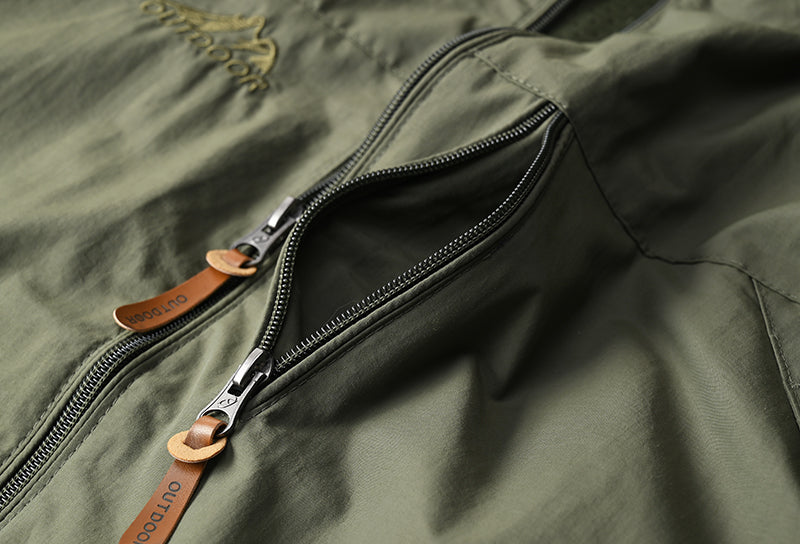 Chaqueta Impermeable Con Capucha