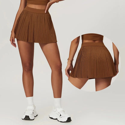 Falda Deportiva Plisada con Bolsillo Interior