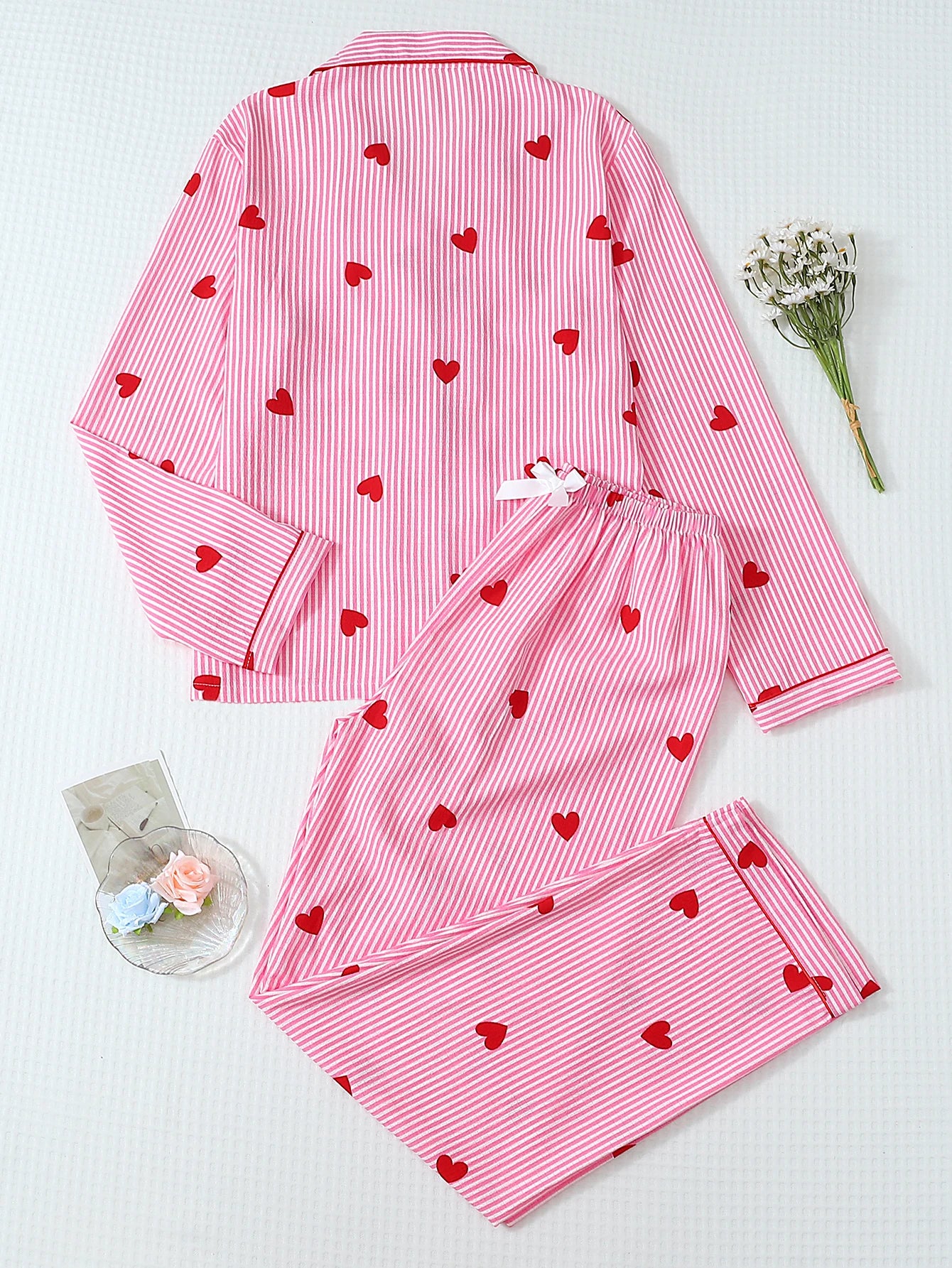 Conjunto De Pijama A Rayas