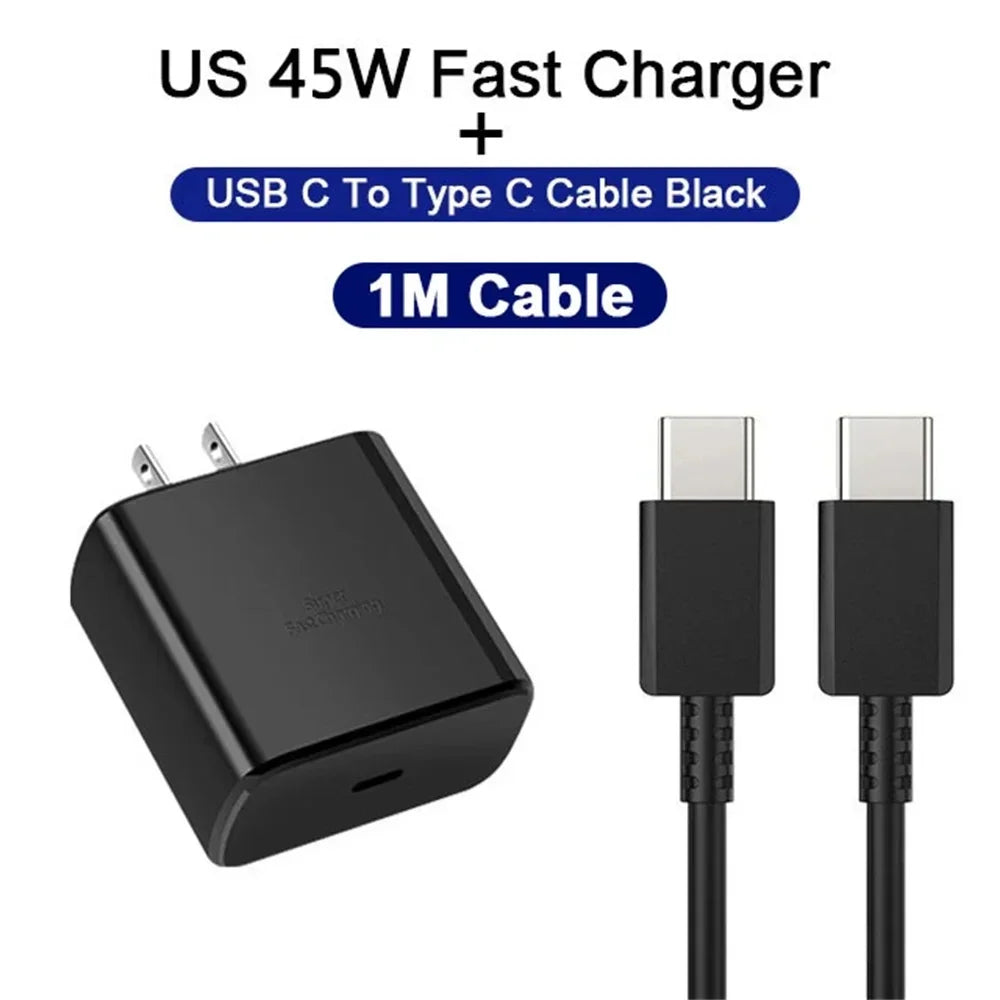 Cargador rápido USB-C de 45 W con cable - Cargador + cable USB-C