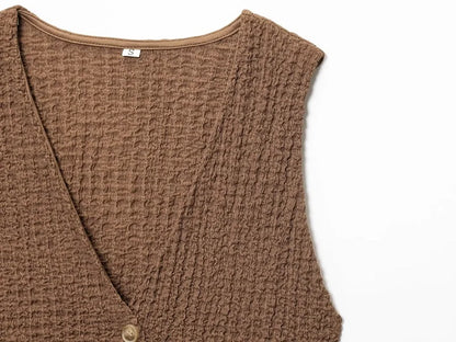 Conjunto de Pantalon y Chaleco sin Mangas