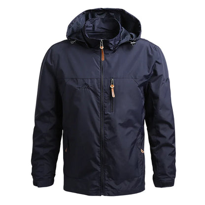 Chaqueta Impermeable Con Capucha