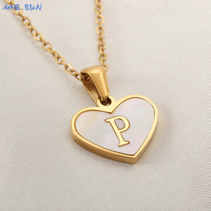 Collar Con Inicial De Corazón
