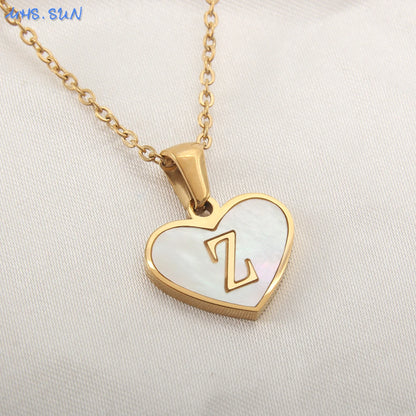 Collar Con Inicial De Corazón
