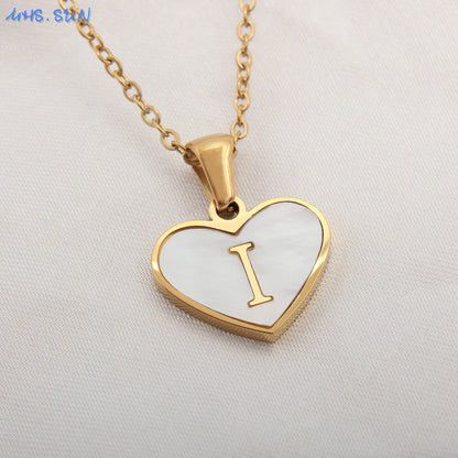 Collar Con Inicial De Corazón