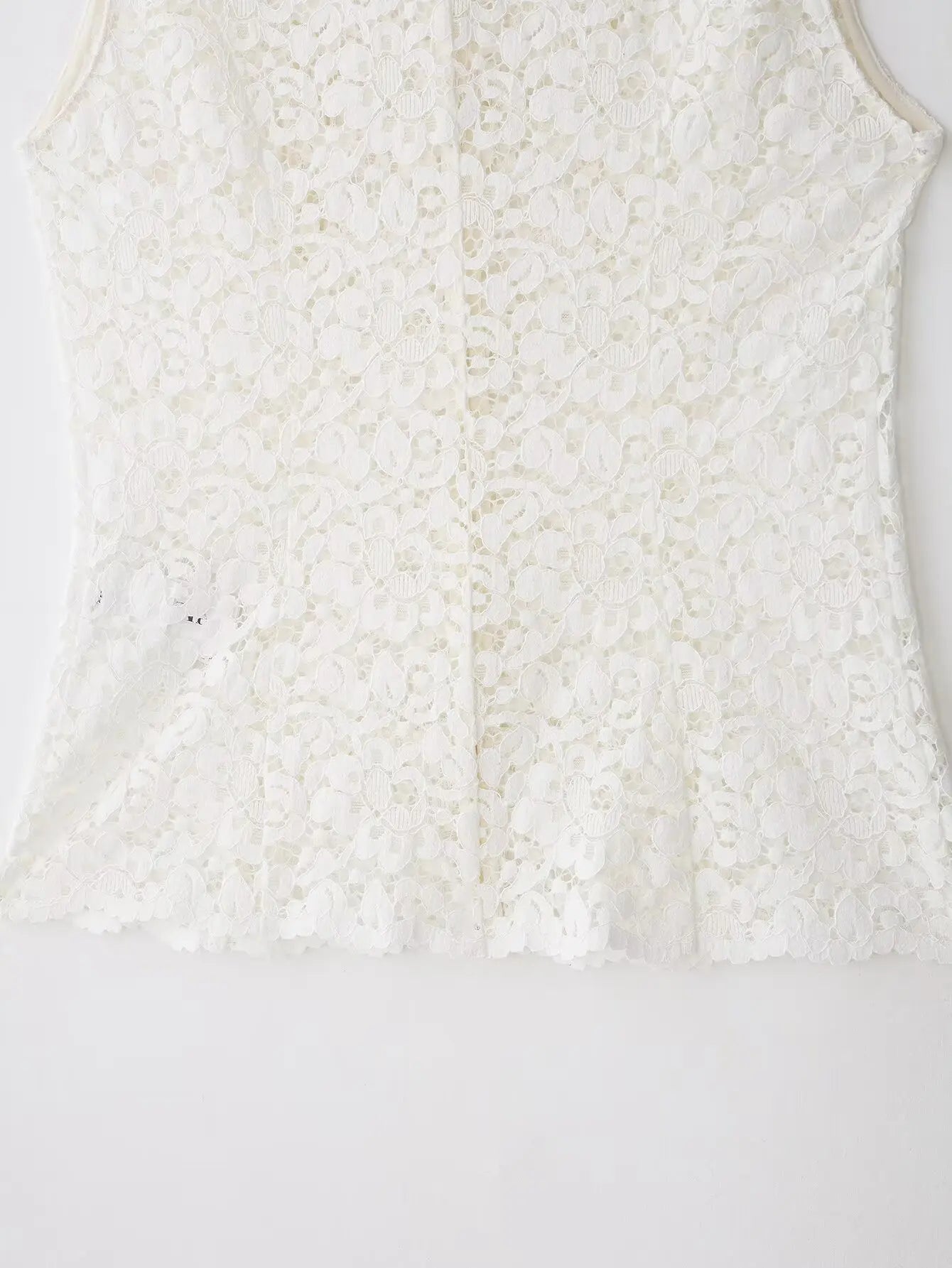 Chaleco de Encaje Blanco