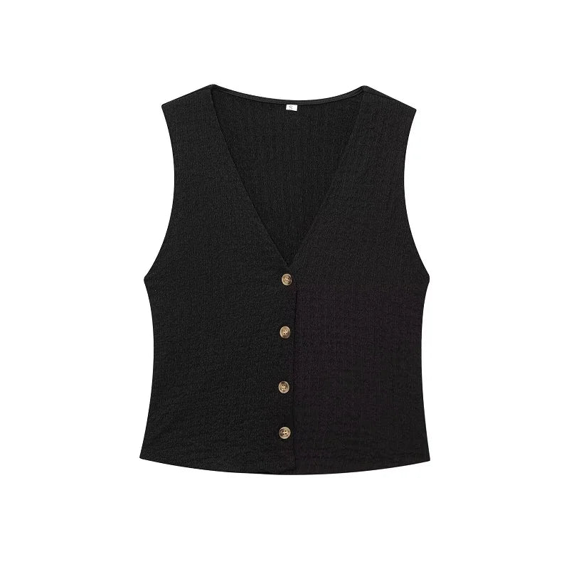 Conjunto de Pantalon y Chaleco sin Mangas