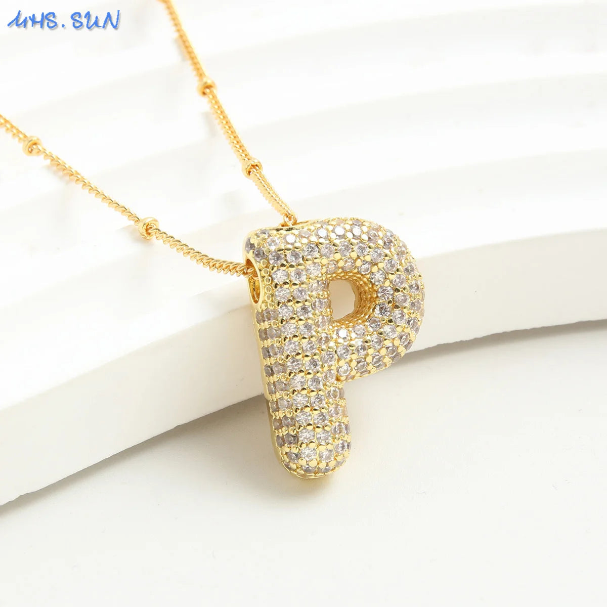 Collar Con Letra De Globo