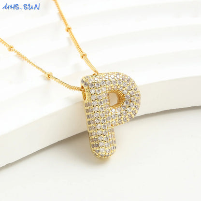 Collar Con Letra De Globo