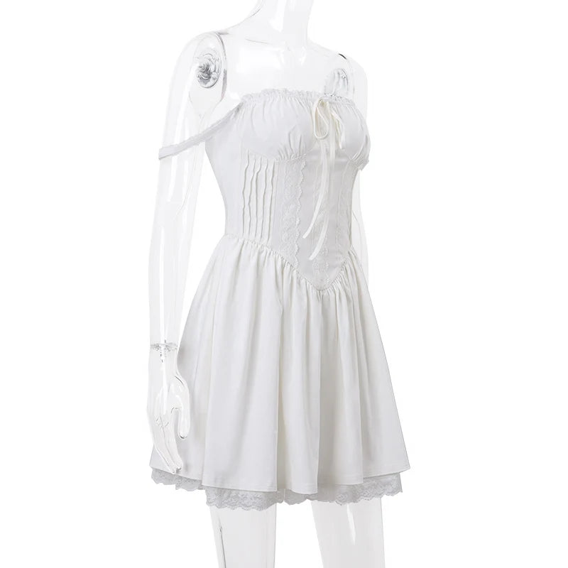 Minivestido Plisado sin Mangas