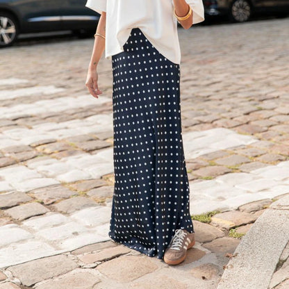 Falda Larga de Satén