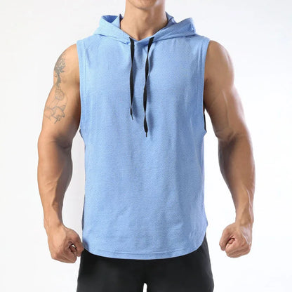 Camisetas sin mangas para hombre, camisetas sin mangas con capucha, camisetas sin mangas para hombre, camisetas sin mangas de Hip Hop para hombre