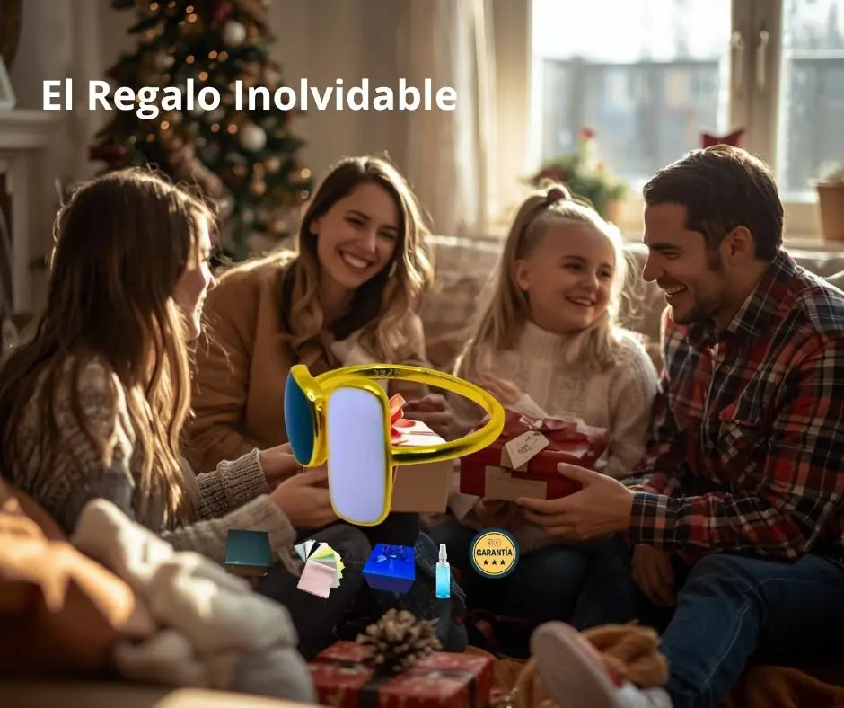 Anillo ajustable geométrico de plata 925 con baño de oro 10K Calenbi - imagen 4